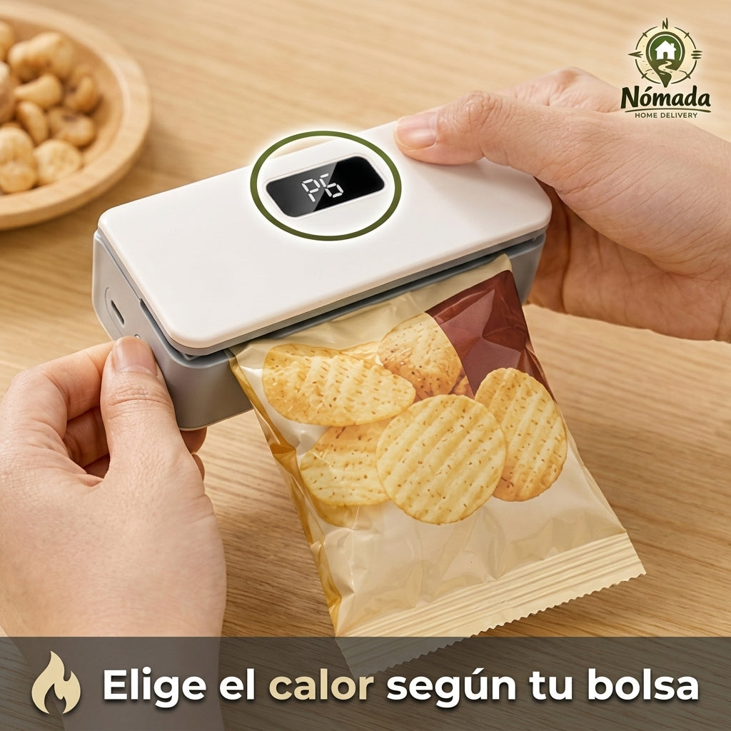 Mini Sellador Magnético de Bolsas
