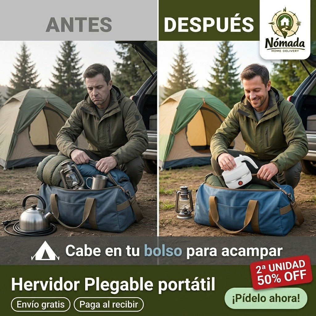 Hervidor Plegable Portátil - Segunda Unidad 50% de Descuento
