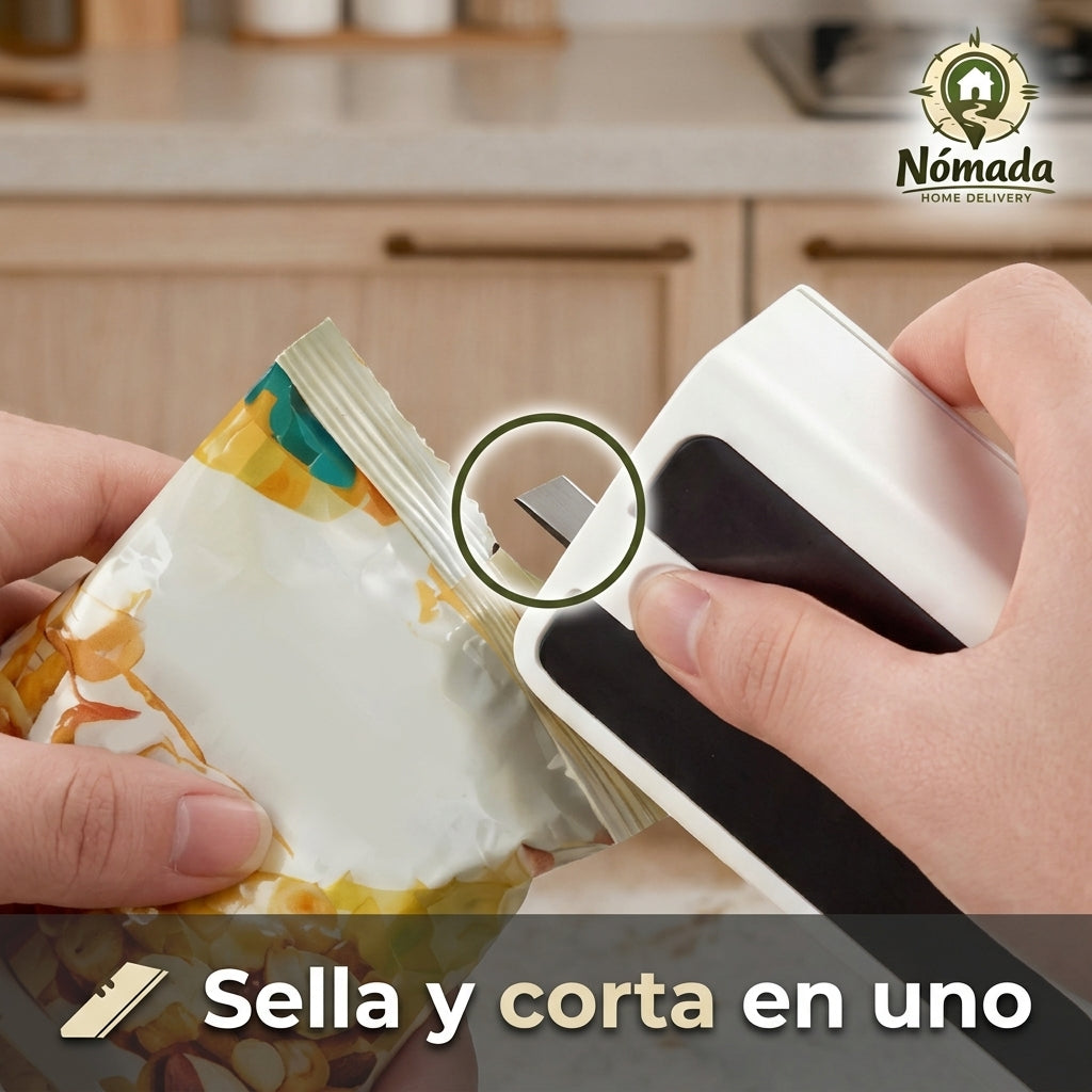 Mini Sellador Magnético de Bolsas